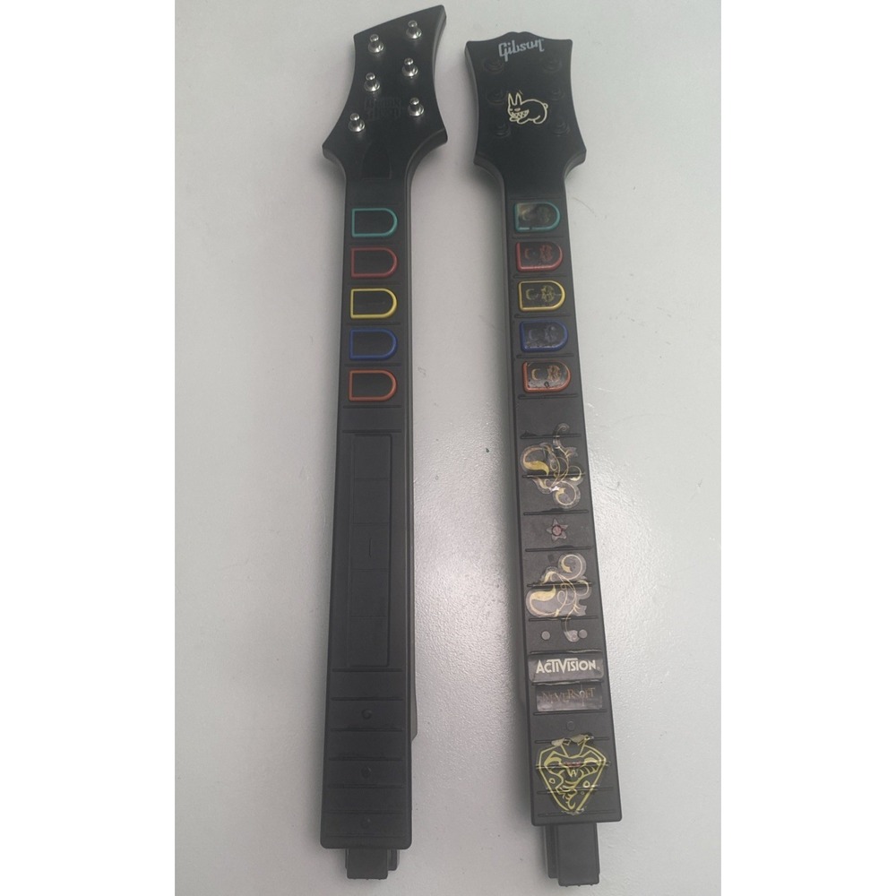 Guitar Hero Controller Lot Of 2 Neck Replacement Parts UNTESTED